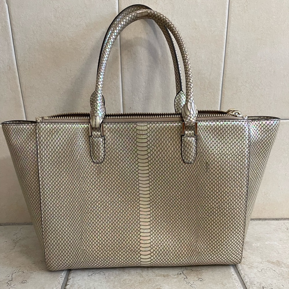 Henri Bendel metallic bag